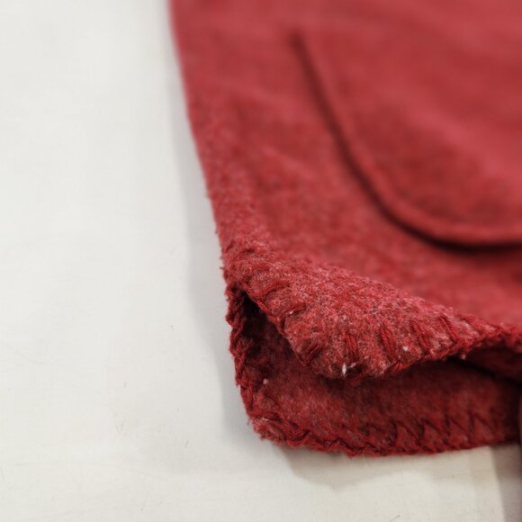 Real Clothes Red Cardigan Sweater w/ Pockets Red Size Small Vtg - Picture 5 of 9